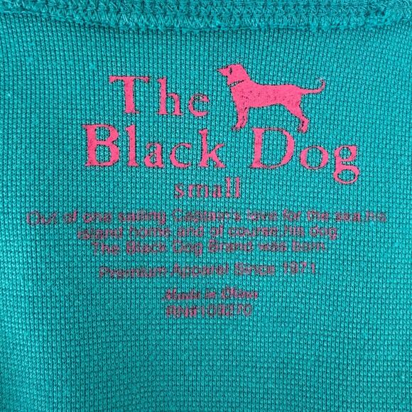 The Black Dog Teal Blue Full Zip Pique Hoodie Size Small - Picture 7 of 9